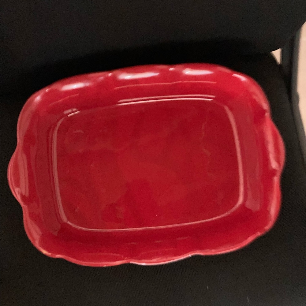 Red Ceramic Baking Dish